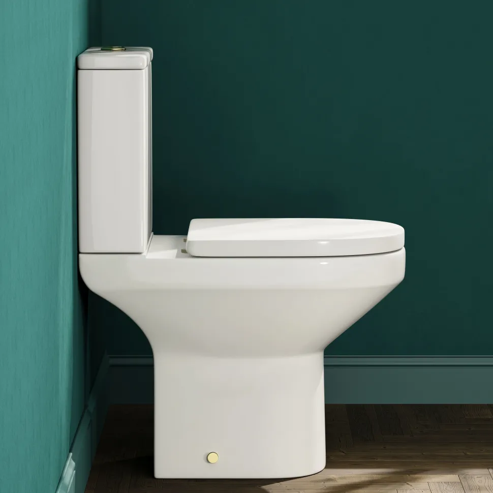 Lorraine Rimless Comfort Height Close Coupled Toilet & Soft Close Seat