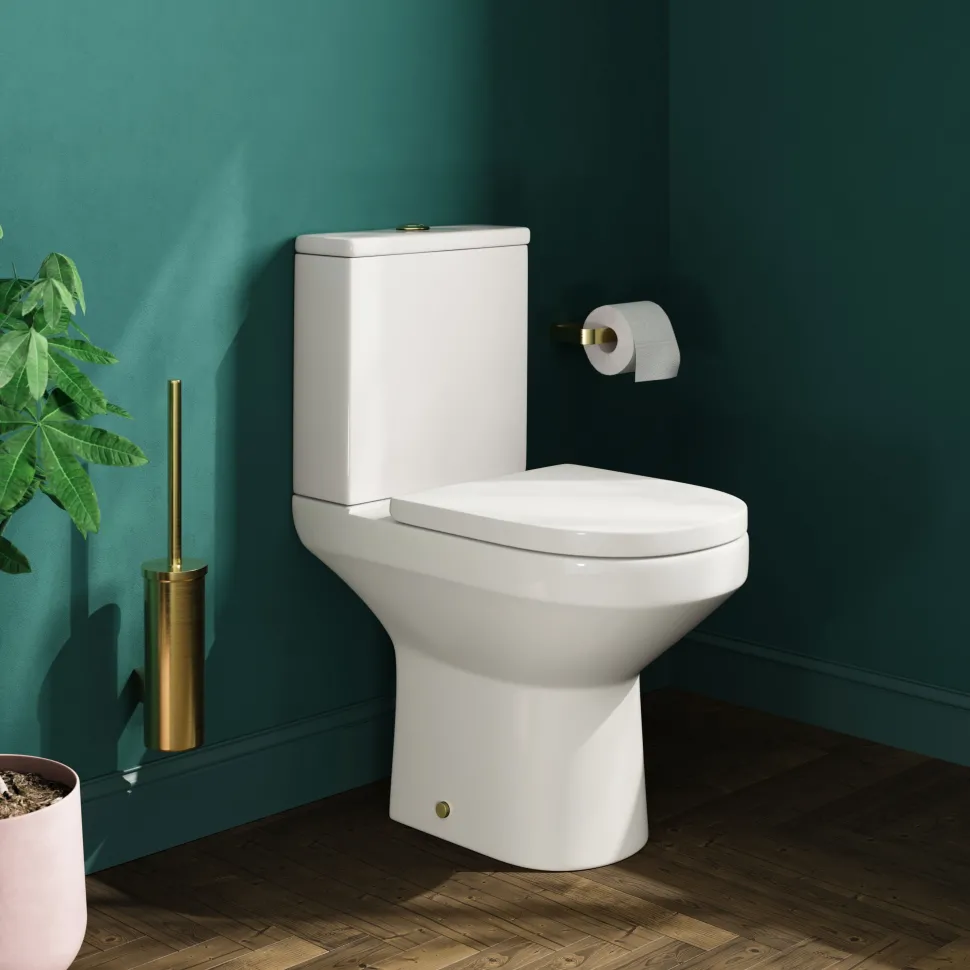Lorraine Rimless Comfort Height Close Coupled Toilet & Soft Close Seat