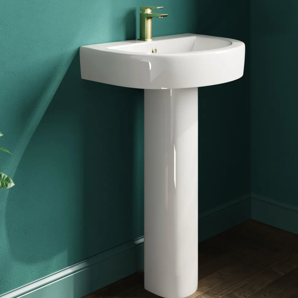 Lorraine Rimless Toilet & Basin Bathroom Suite