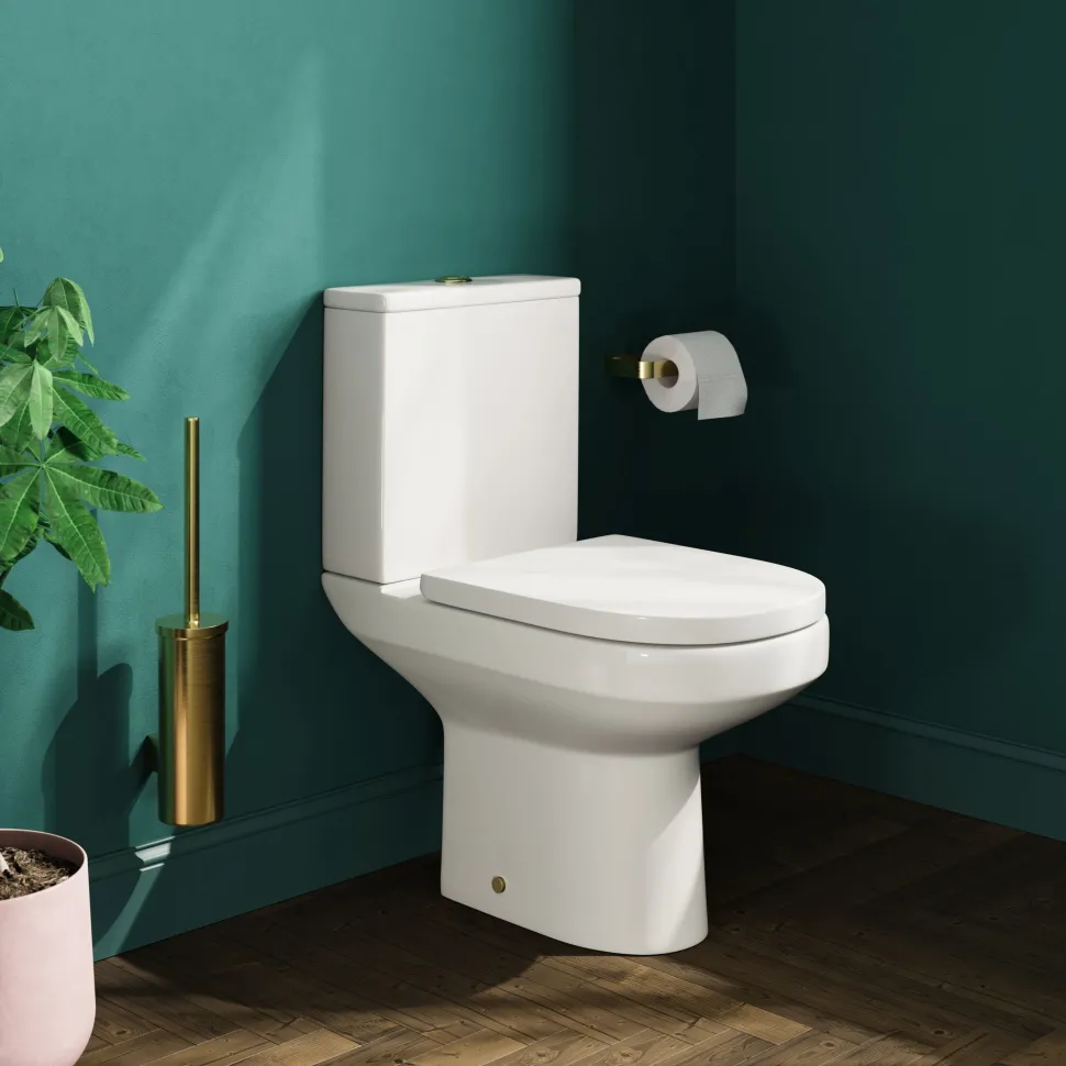 Lorraine Rimless Toilet & Basin Bathroom Suite