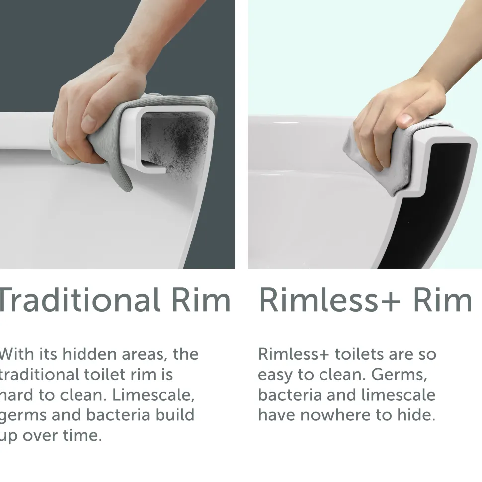 Lorraine Rimless Toilet & Basin Bathroom Suite