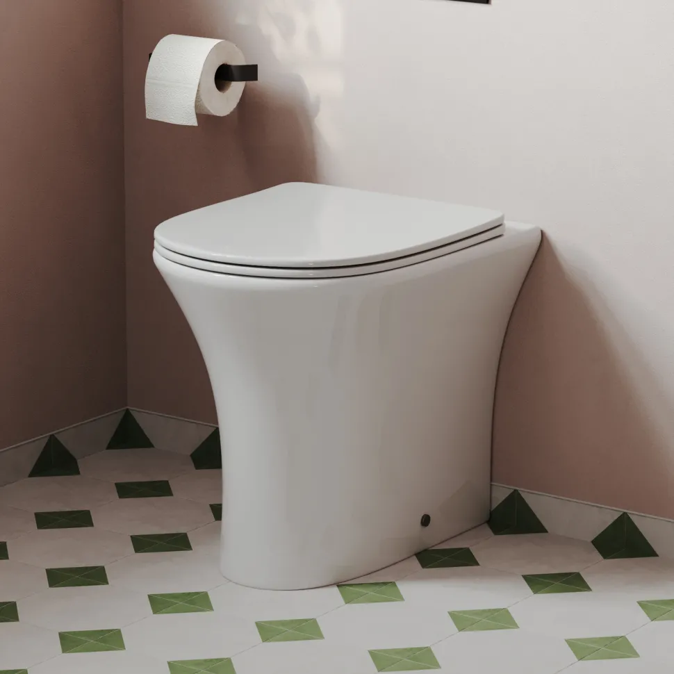 Lydia Rimless Back to Wall Toilet & Soft Close Seat