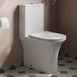 Lydia Rimless Close to Wall Close Coupled Toilet & Soft Close Seat