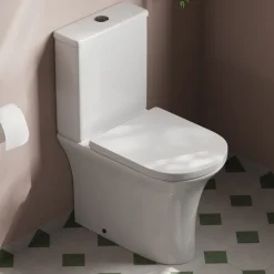 Lydia Rimless Close to Wall Close Coupled Toilet & Soft Close Seat