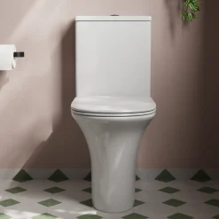 Lydia Rimless Close to Wall Close Coupled Toilet & Soft Close Seat