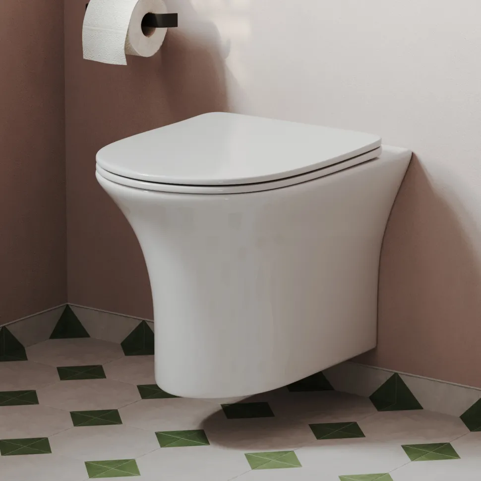 Lydia Rimless Wall Hung Toilet & Soft Close Seat