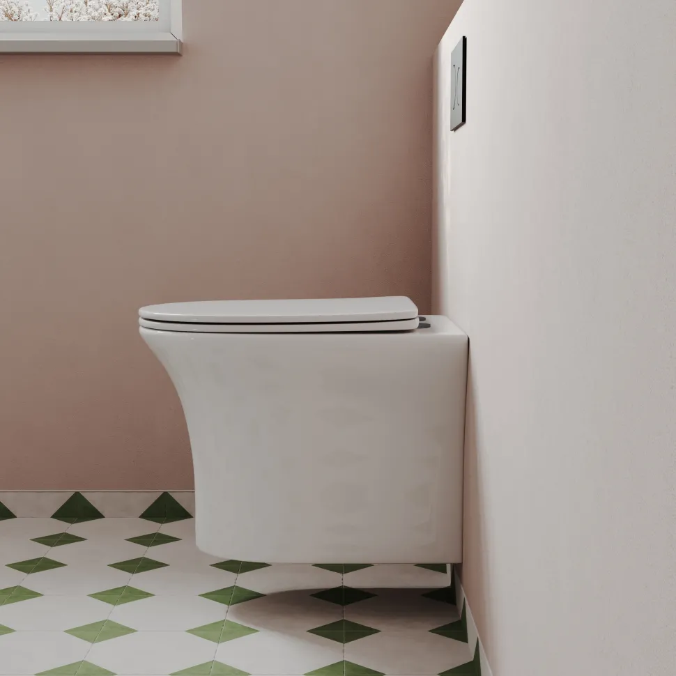 Lydia Rimless Wall Hung Toilet & Soft Close Seat