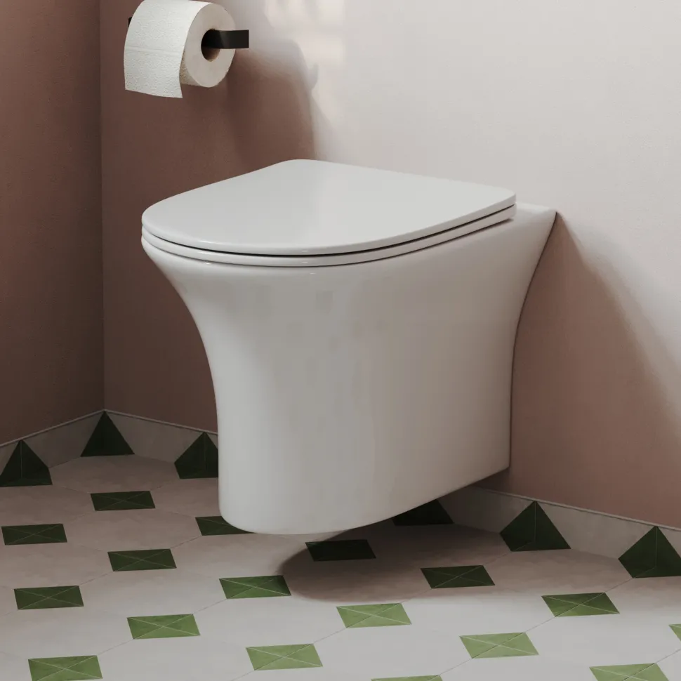 Lydia Rimless Wall Hung Toilet & Soft Close Seat