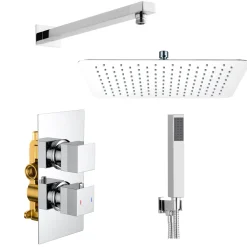 Margot Concealed Shower Valve, Fixed Shower Head & Handset