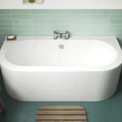 Marina Back to Wall Bath & Panel - 1700 x 750mm