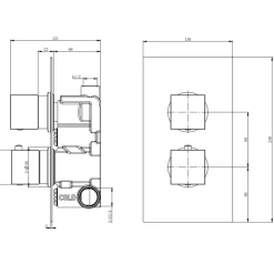 Matthew Concealed Shower Valve & Fixed Shower Head