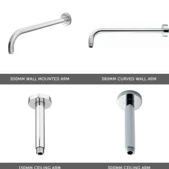 Melanie Concealed Shower Valve & Fixed Shower Head