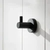 Miller Bond Matt Black Single Robe Hook