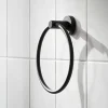 Miller Bond Matt Black Towel Ring