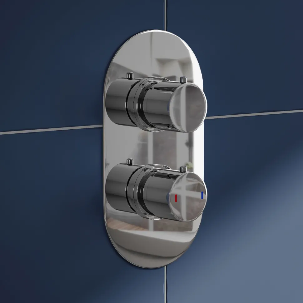 Natasha Concealed Thermostatic Shower Valve & ABS Fixed Shower Head