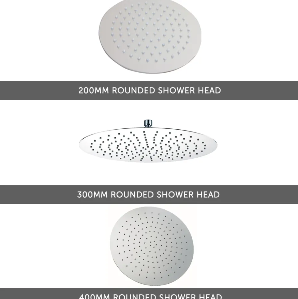 Nina Concealed Shower Valve, Fixed Shower Head & Handset