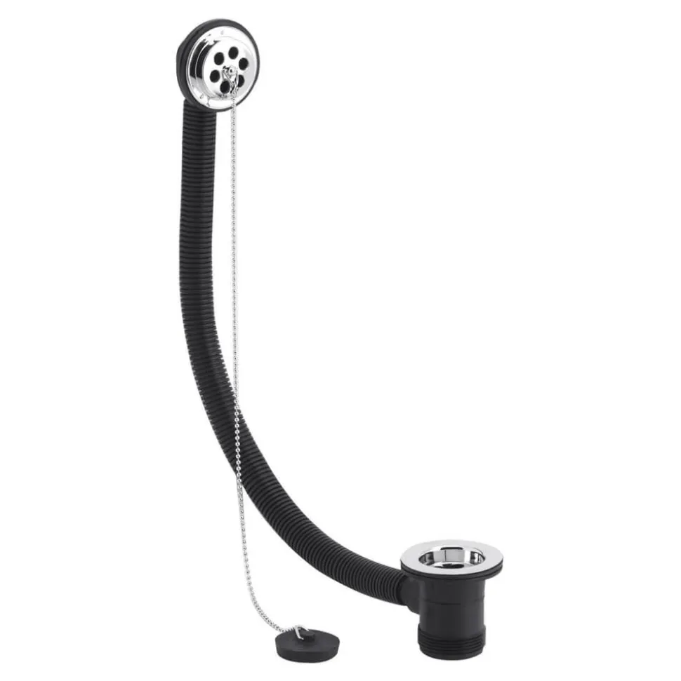 nuie Contract ABS Plug & Chain Bath Waste with Overflow