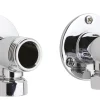 nuie Pair of Backplate Elbow Unions for Bar Shower Valves