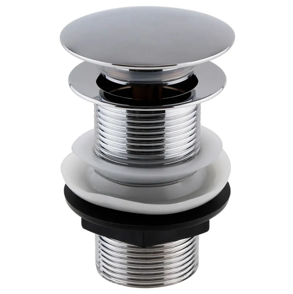 nuie Push Button Basin Waste Unslotted