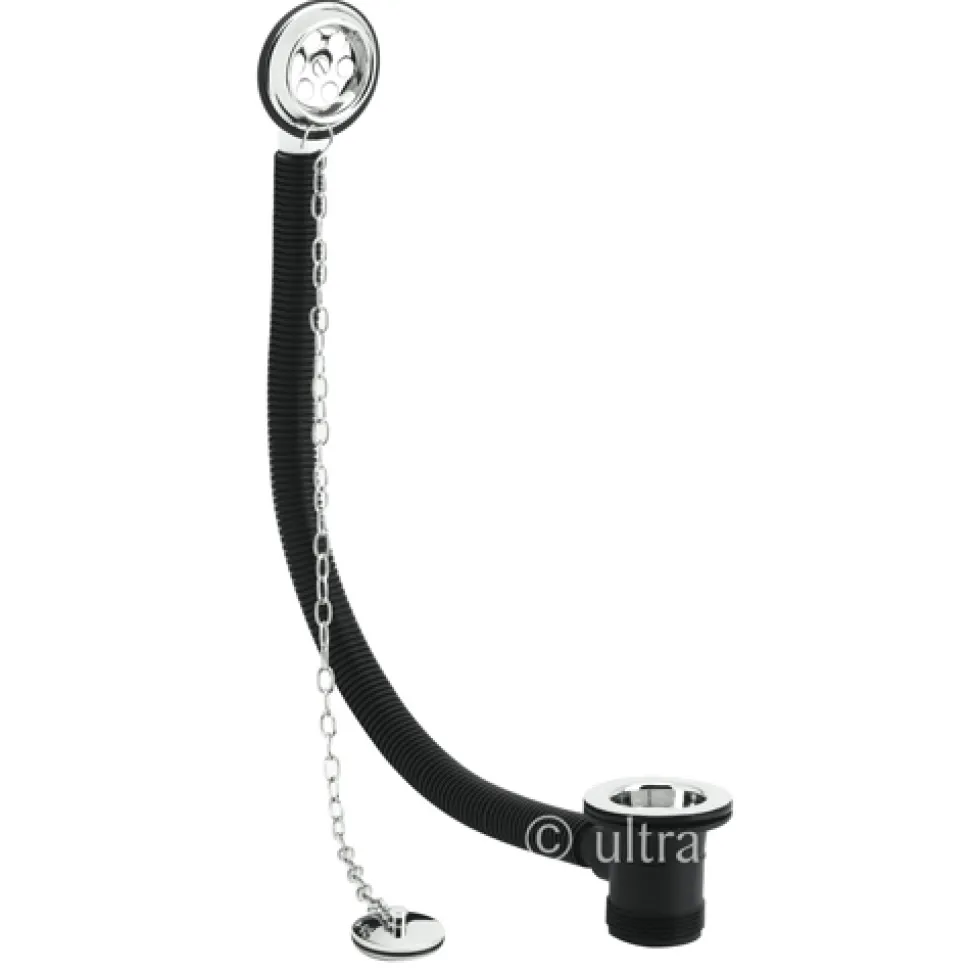 nuie Retainer Bath Waste With Brass Plug & Link Chain