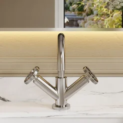 Nuie Revolution Industrial Basin Mixer Tap & Waste