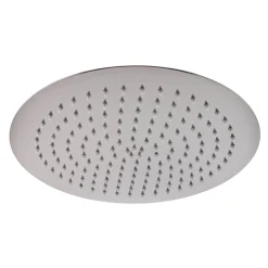nuie Round Chrome Fixed Shower Head - 300mm Diameter