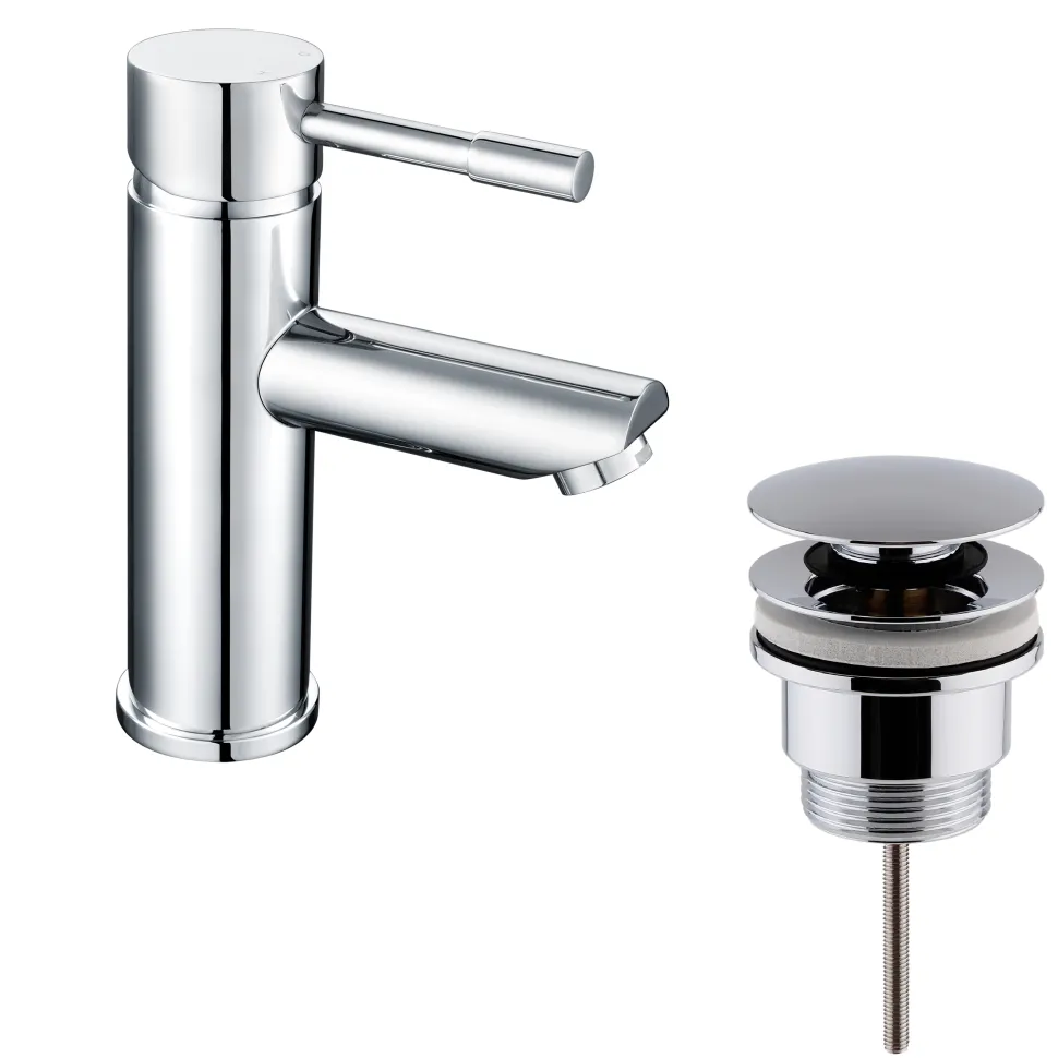 nuie Series 2 Single Lever Mono Basin Mixer with Clicker Waste