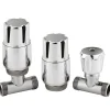 nuie Thermostatic Straight Radiator Valves - Pairs