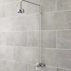 nuie Traditional Rigid Riser Kit with Overhead Shower