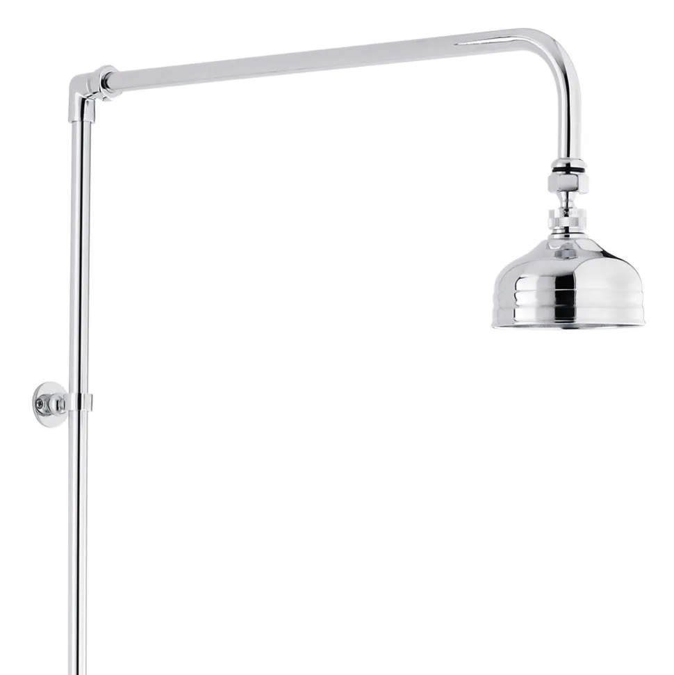 nuie Traditional Twin Exposed Thermostatic Shower Valve & Rigid Riser Kit