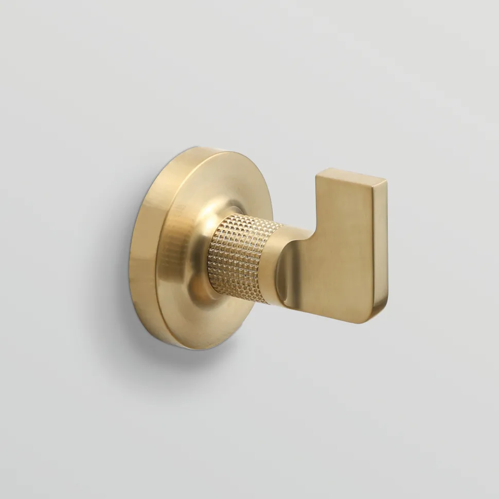 Origins Living Baxter Brushed Brass Robe Hook