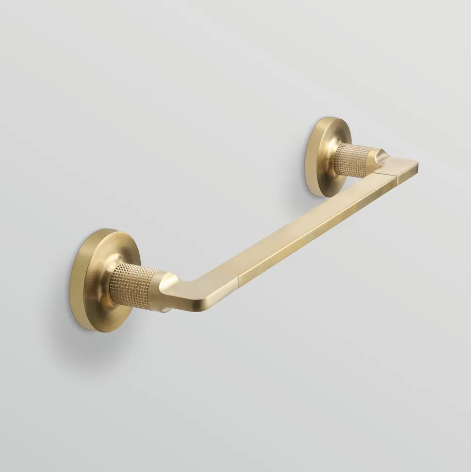 Origins Living Baxter Brushed Brass Towel Rail
