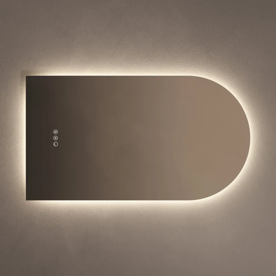 Origins Living Claris Arched LED Illuminated Mirror with Demister Pad & Colour Change Lights