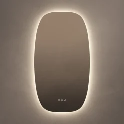 Origins Living Claris Barrel LED Illuminated Mirror with Demister Pad & Colour Change Lights - 500 x 900mm