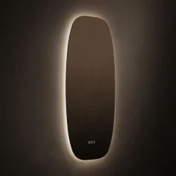 Origins Living Claris Barrel LED Illuminated Mirror with Demister Pad & Colour Change Lights - 500 x 900mm