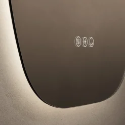 Origins Living Claris Barrel LED Illuminated Mirror with Demister Pad & Colour Change Lights - 500 x 900mm