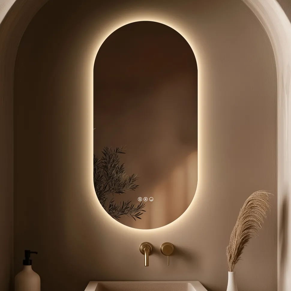 Origins Living Claris Capsule LED Illuminated Mirror with Demister Pad