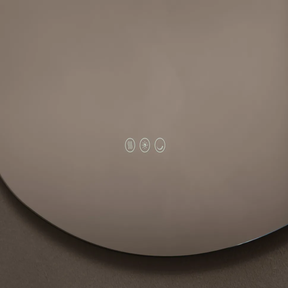 Origins Living Claris Curve Oblong LED Illuminated Mirror with Demister Pad - 700 x 780mm