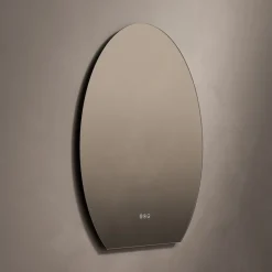 Origins Living Claris Oval Cut LED Illuminated Mirror with Demister Pad & Colour Change Lights - 800 x 900mm