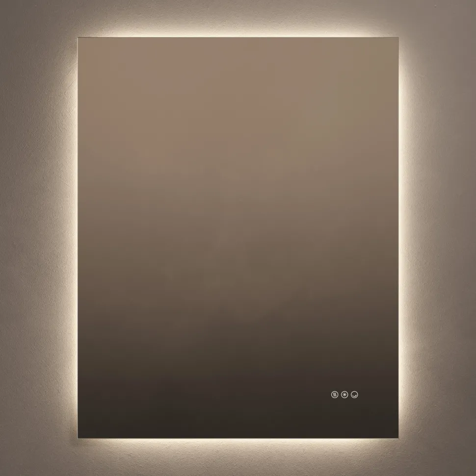 Origins Living Claris Rectangular LED Illuminated Mirror with Demister Pad & Colour Change Lights