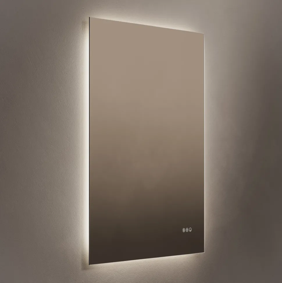 Origins Living Claris Rectangular LED Illuminated Mirror with Demister Pad & Colour Change Lights