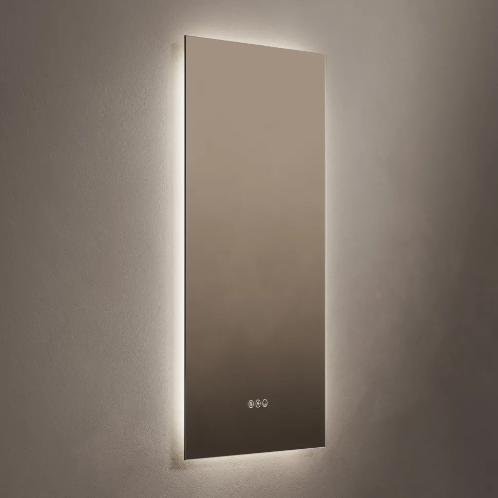 Origins Living Claris Rectangular LED Illuminated Mirror with Demister Pad & Colour Change Lights
