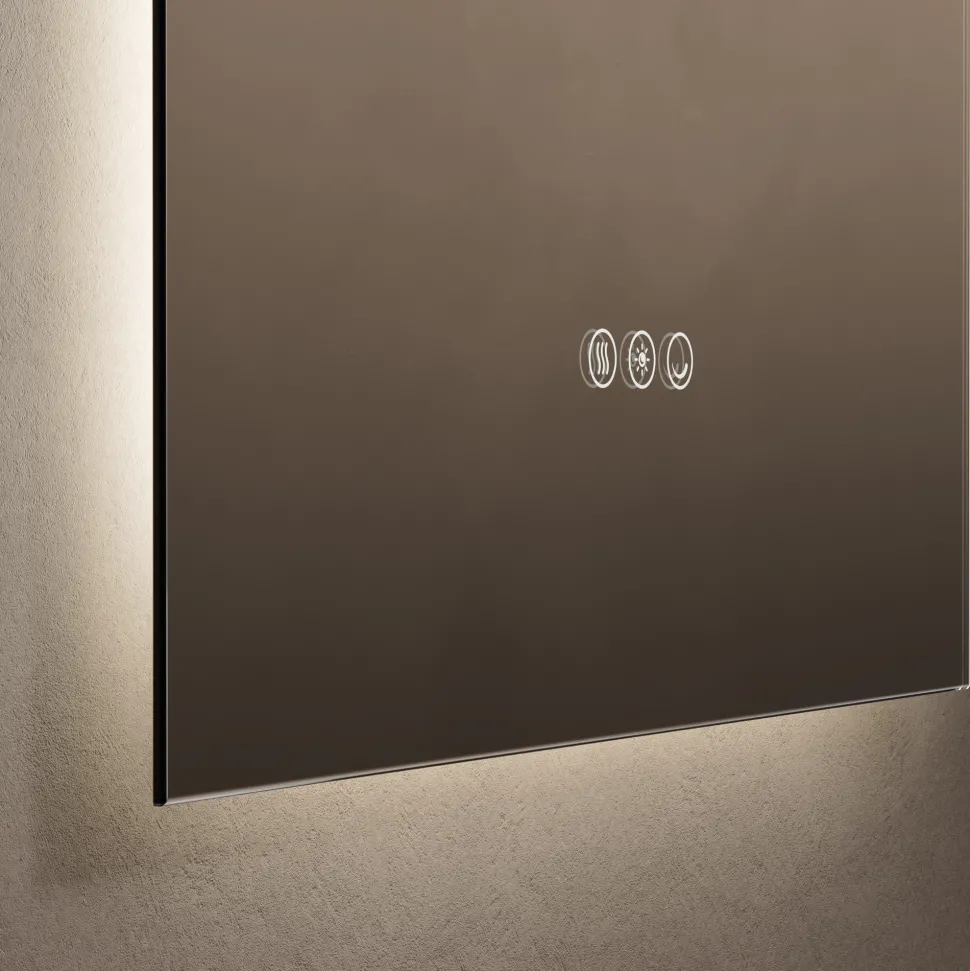 Origins Living Claris Rectangular LED Illuminated Mirror with Demister Pad & Colour Change Lights