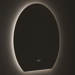 Origins Living Claris Round Cut LED Illuminated Mirror with Demister Pad & Colour Change Lights - 1000mm