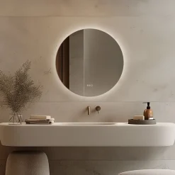 Origins Living Claris Round LED Illuminated Mirror with Demister Pad & Colour Change Lights