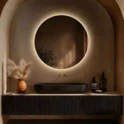 Origins Living Claris Round LED Illuminated Mirror with Demister Pad & Colour Change Lights