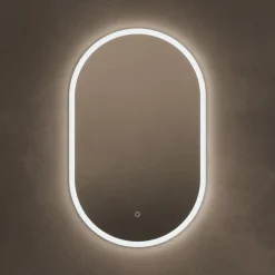 Origins Living Cleo Capsule LED Illuminated Mirror with Demister Pad - 500 x 800mm