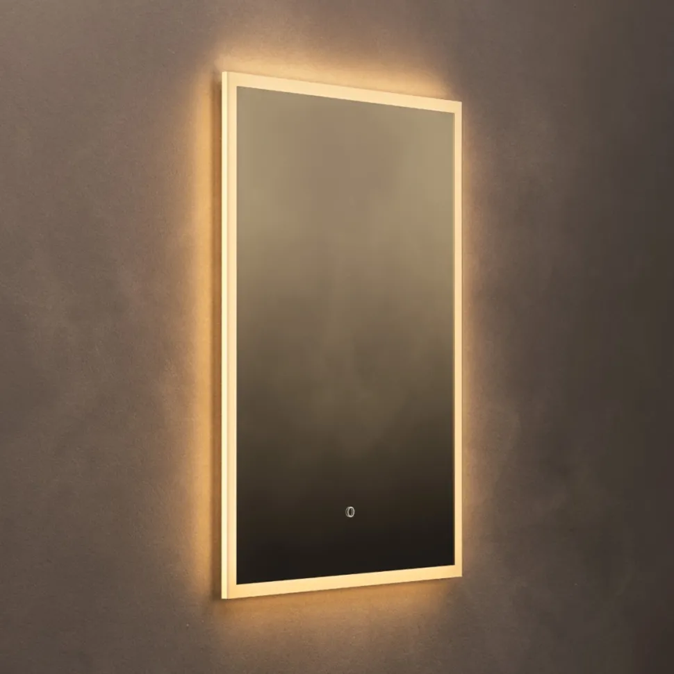 Origins Living Cleo Rectangular LED Illuminated Mirror with Demister Pad - 600 x 800mm