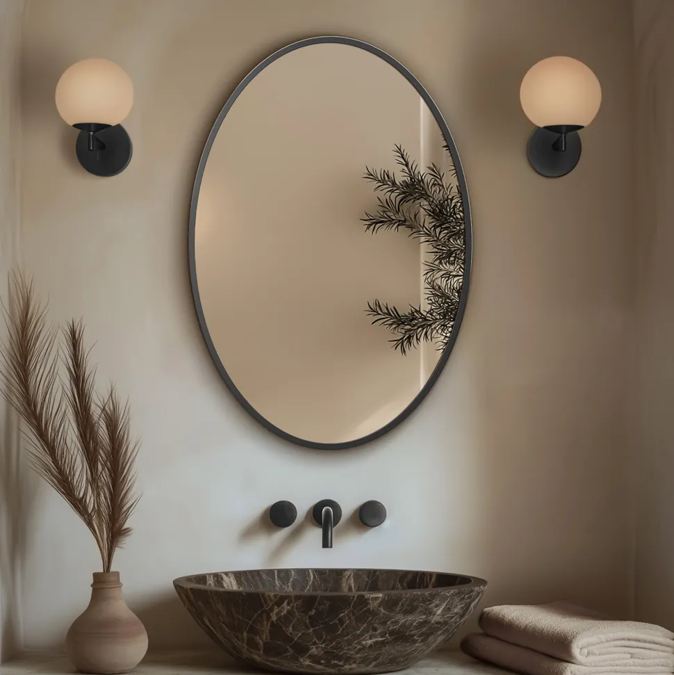 Origins Living Delphine Oval Mirror - 550 x 800mm