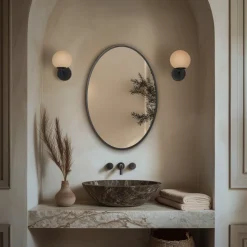 Origins Living Delphine Oval Mirror - 550 x 800mm